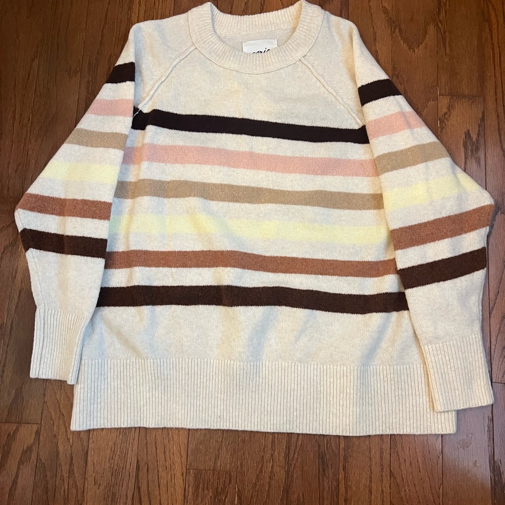 Aerie Striped Cream Sweater